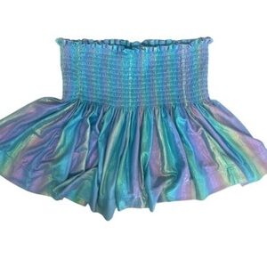 Queen of Sparkles Rainbow Iridescent Shorts